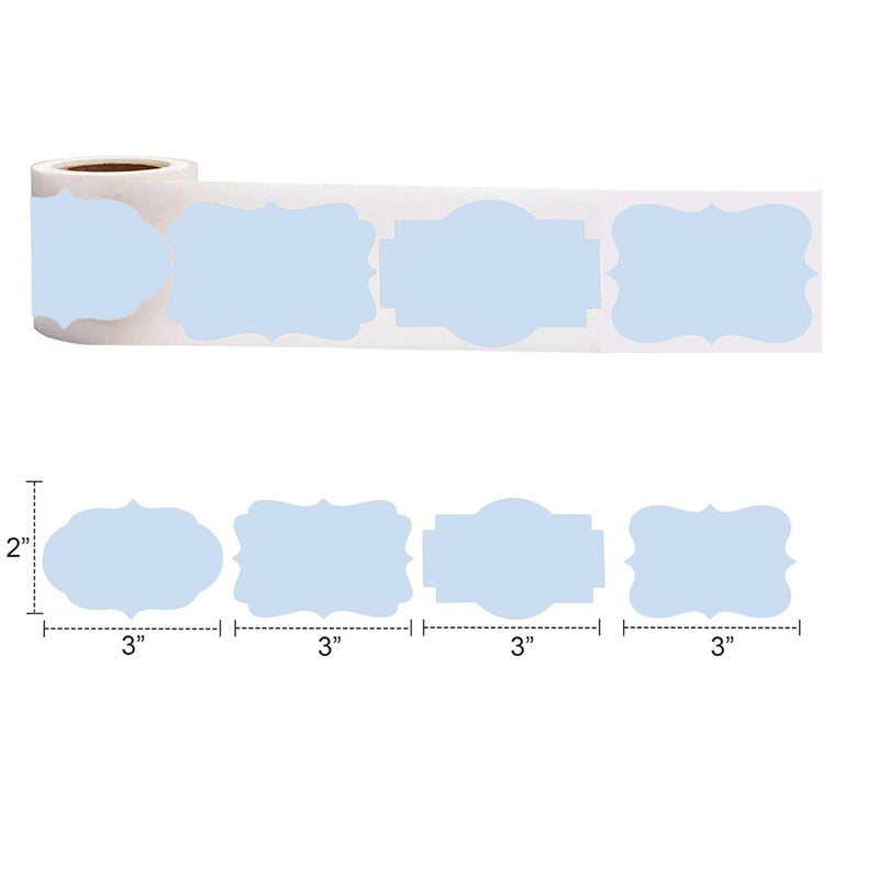 SALEMAR 2x3 inch Light Purple Label Stickers 200PCS Write On Labels for Essential Oil, Bottle, Food Jars, Holiday Presents, Self-Adhesive Name Tags (Light Purple) - Image 2